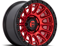 Aluminum Wheels 20X9 Cycle D834 5 On 127 Candy Red/Black Ring 71.5 Bore 1 Offset Fuel Off Road Wheels