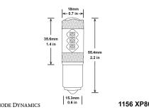 1156 XP80 LED Amber Single Diode Dynamics