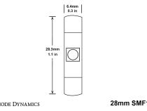 28mm SMF1 LED Bulb Red Single Diode Dynamics