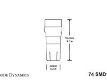 74 SMD1 LED Blue Single Diode Dynamics
