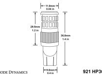 921 LED Bulb HP36 LED Cool White Single Diode Dynamics