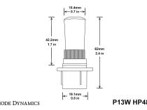 P13W HP48 LED Cool White Pair Diode Dynamics