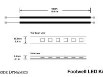 Red LED Footwell Kit Diode Dynamics