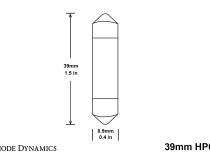 39mm HP6 LED Bulb LED Warm White Single Diode Dynamics