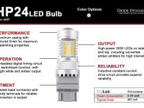 4257 HP24 LED Bulb Cool White Switchback Single Diode Dynamics
