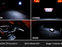 Interior LED Kit for 2007-2015 Infiniti G37 Sedan, Cool White Stage 2 Diode Dynamics