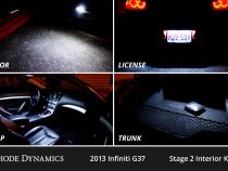 Interior LED Kit for 2007-2015 Infiniti G37 Sedan, Cool White Stage 2 Diode Dynamics
