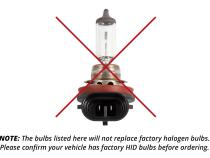 Replacement OEM HID Bulbs for 2016-2021 GMC Sierra 2500/3500 (pair), 4300K