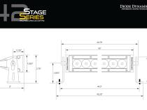 SS42 Amber Combo Light Bar Diode Dynamics
