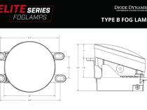 Elite Series Fog Lamps for 2013-2018 Lexus ES300h Pair Yellow 3000K Diode Dynamics