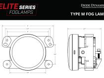 Elite Series Fog Lamps for 2018-2022 Jeep JL Wrangler Rubicon w/ Steel Bumper Pair Cool White 6000K Diode Dynamics