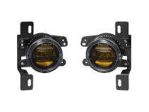 Elite Series Fog Lamps for 2020-2022 Jeep JT Gladiator Rubicon w/ Steel Bumper Pair Yellow 3000K Diode Dynamics