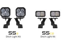 SS3 LED Ditch Light Kit for 2016-2021 Toyota Tacoma, Sport White Combo Diode Dynamics