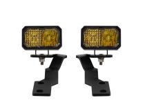 Stage Series 2in LED Ditch Light Kit for 2016-2021 Toyota Tacoma, Pro Yellow Combo