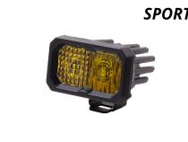 Stage Series 2 Inch LED Pod, Sport Yellow Flood Standard ABL Each