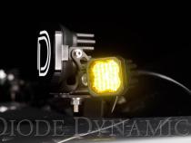 Stage Series C1 LED Pod Sport Yellow Wide Standard ABL Pair Diode Dynamics