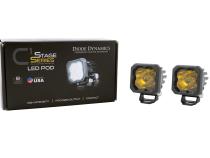 Stage Series C1 LED Pod Sport Yellow Flood Standard ABL Pair Diode Dynamics