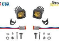 Stage Series C1 LED Pod Pro Yellow Wide Standard ABL Pair Diode Dynamics