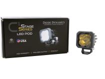 Stage Series C1 LED Pod Pro Yellow Wide Standard ABL Each Diode Dynamics