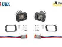 Stage Series C1 LED Pod Sport White Flood Flush RBL Pair Diode Dynamics