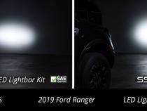 SS6 LED Lightbar Kit for 2019-2021 Ford Ranger, White Driving