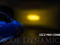 SS3 LED Ditch Light Kit for 2015-2021 Subaru WRX/STi, Pro Yellow Combo Diode Dynamics
