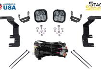 SS3 LED Ditch Light Kit for 2015-2021 GMC Canyon, Sport White Combo Diode Dynamics