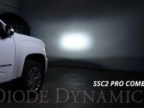 SS3 LED Ditch Light Kit for 2015-2021 GMC Canyon, Pro White Combo Diode Dynamics