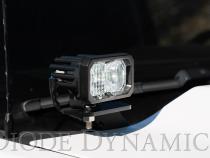 SSC2 LED Ditch Light Kit for 2014-2019 Chevrolet Silverado 1500 Pro White Combo Diode Dynamics