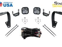 SS3 LED Ditch Light Kit for 2010-2021 Toyota 4Runner Sport White Combo Diode Dynamics
