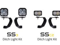 Stage Series 2in LED Ditch Light Kit for 2010-2021 Toyota 4Runner Sport White Combo Diode Dynamics