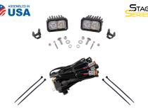 Stage Series 2in LED Ditch Light Kit for 2010-2021 Toyota 4Runner Sport White Combo Diode Dynamics