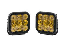 SS5 LED Pod Sport Yellow Combo Pair Diode Dynamics