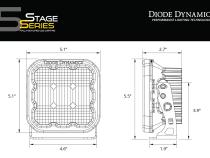 SS5 LED Pod Pro Yellow Combo Single Diode Dynamics