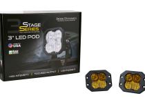 SS3 Pro ABL Yellow SAE Fog Flush Pair Diode Dynamics
