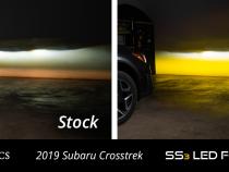 SS3 LED Fog Light Kit for 2016-2021 Subaru Crosstrek Yellow SAE Fog Sport w/ Backlight Diode Dynamics