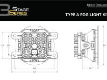 SS3 LED Fog Light Kit for 2014-2018 Subaru Forester White SAE Fog Pro w/ Backlight Diode Dynamics