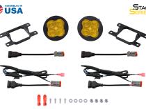 SS3 LED Fog Light Kit for 2012-2019 Honda Pilot Yellow SAE Fog Pro w/ Backlight Diode Dynamics