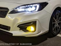 SS3 LED Fog Light Kit for 2015-2021 Subaru Impreza (w/ Eyesight Package) Yellow SAE Fog Max w/ Backlight Diode Dynamics