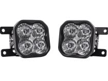 SS3 LED Fog Light Kit for 2019-2021 Ram 1500 (non-LED) White SAE Fog Sport w/ Backlight Diode Dynamics