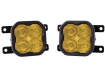 SS3 LED Fog Light Kit for 2010-2018 Ford Transit Connect Yellow SAE Fog Max w/ Backlight Diode Dynamics