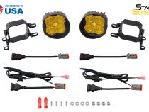 SS3 LED Fog Light Kit for 2007-2015 Toyota Avalon White SAE Fog Pro w/ Backlight Diode Dynamics