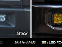 SS3 LED Fog Light Kit for 2015-2020 Ford F-150 Yellow SAE Fog Sport w/ Backlight Diode Dynamics