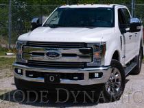 SS3 LED Fog Light Kit for 2017-2021 Ford Super Duty Yellow SAE Fog Sport w/ Backlight Diode Dynamics