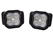 SS3 LED Fog Light Kit for 2017-2021 Ford Super Duty White SAE Fog Pro w/ Backlight Diode Dynamics