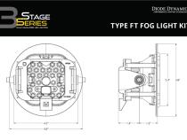 SS3 Sport Type FT Kit ABL Yellow SAE Fog Diode Dynamics
