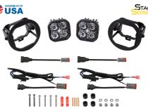 SS3 LED Fog Light Kit for 2008-2017 Toyota Sequoia White SAE Fog Pro w/ Backlight Diode Dynamics