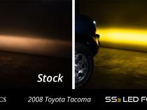 SS3 LED Fog Light Kit for 2005-2011 Toyota Tacoma Yellow SAE Fog Pro w/ Backlight Diode Dynamics