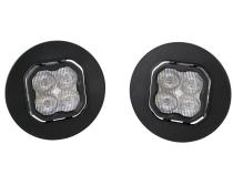SS3 LED Fog Light Kit for 2007-2014 GMC Sierra 2500/3500 White SAE Fog Sport w/ Backlight Diode Dynamics