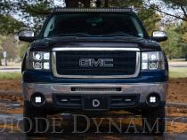 SS3 LED Fog Light Kit for 2007-2013 GMC Sierra 1500 White SAE Fog Sport w/ Backlight Diode Dynamics